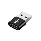 Adaptor Gembird A-USB2-AMCF-02, USB-A male - USB-C female, Black