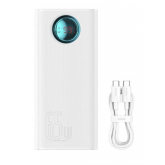 Baterie portabila Baseus Amblight Digital Display, 26800mAh, 4 x USB-A, 2 x USB-C, White