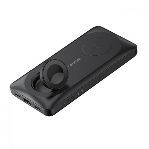 Baterie portabila Veger W1156, 10000mAh, 2 x USB-C, 1 x Lightning, 1 x USB, Black